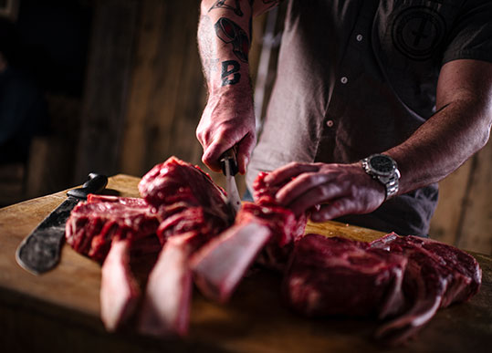 Coupe de viande fraîche